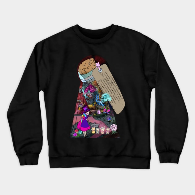 Mad Hatter Crewneck Sweatshirt by LeeAnnaRose96